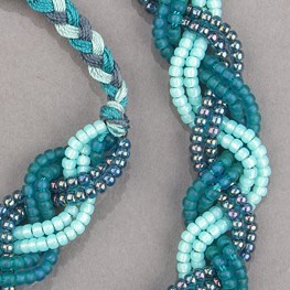Bella Braid Necklace Mint Chip